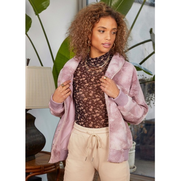 Heartloom Nyx Jacket Size Small Medium Lilac Sherpa Wool Blend NWT - Picture 6 of 6